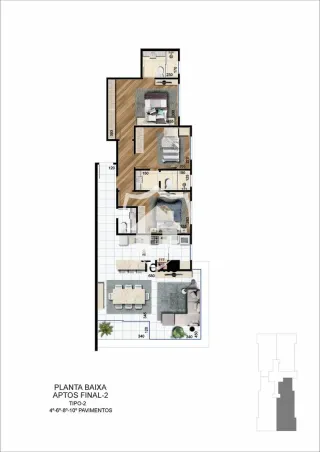 Apartamento com 3 dormitórios, foto 8