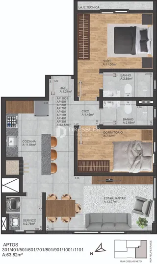 Apartamento com 2 dormitórios, foto 7
