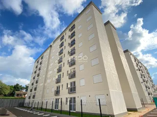 Fachada de um grande edifício residencial em Lajeado, Brasil.