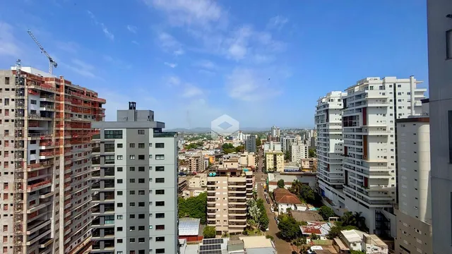 Vista aérea de edifícios residenciais em Lajeado, Brasil.