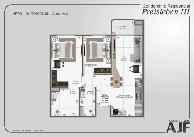 Apartamento com 2 dormitórios, foto 5