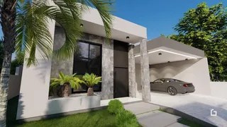 Fachada moderna de uma residência em Lajeado.