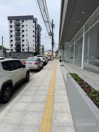 Vista da fachada de um edifício residencial em Lajeado.