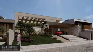 Fachada moderna de uma residência em Lajeado, Brasil.