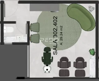 Planta baixa do imóvel mostrando a disposição dos cômodos.