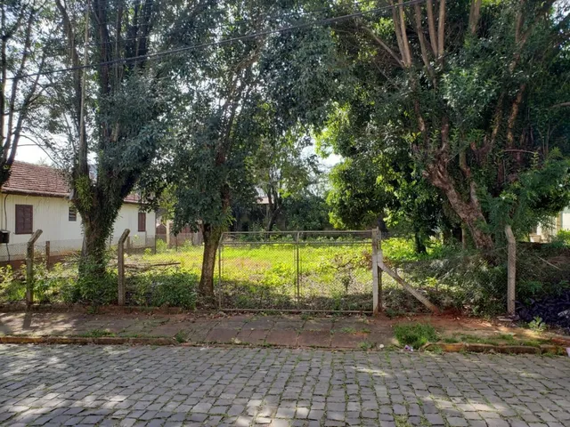 Vista externa da propriedade com vegetação e cerca de madeira.