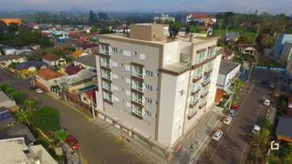 Vista aérea de um prédio residencial em Lajeado, Brasil.