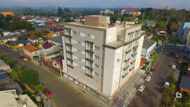 Vista aérea de um prédio residencial em Lajeado, Brasil.