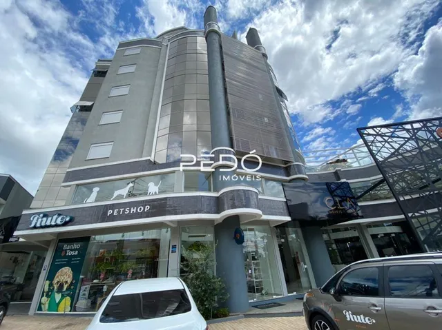 Fachada moderna de um edifício residencial em Lajeado, Brasil.