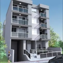 Foto da fachada de um prédio residencial em Lajeado, Brasil.