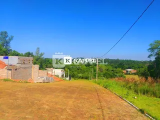 Vista externa de um terreno com vegetação seca e solo exposto.