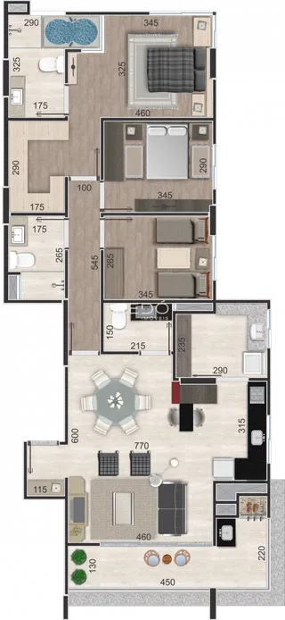 Apartamento com 3 dormitórios, foto 22