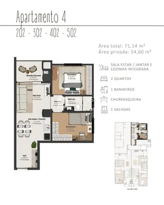 Apartamento com 2 dormitórios, foto 7