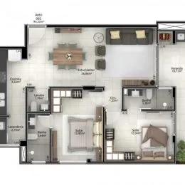 Apartamento com 2 dormitórios, foto 3