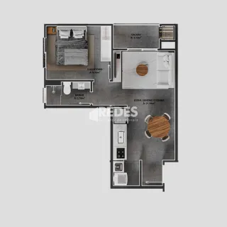 Apartamento com 1 dormitório, foto 3