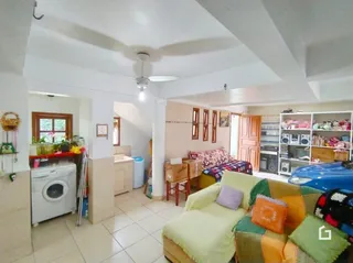 A sala de estar de uma residência em Lajeado, Brasil.
