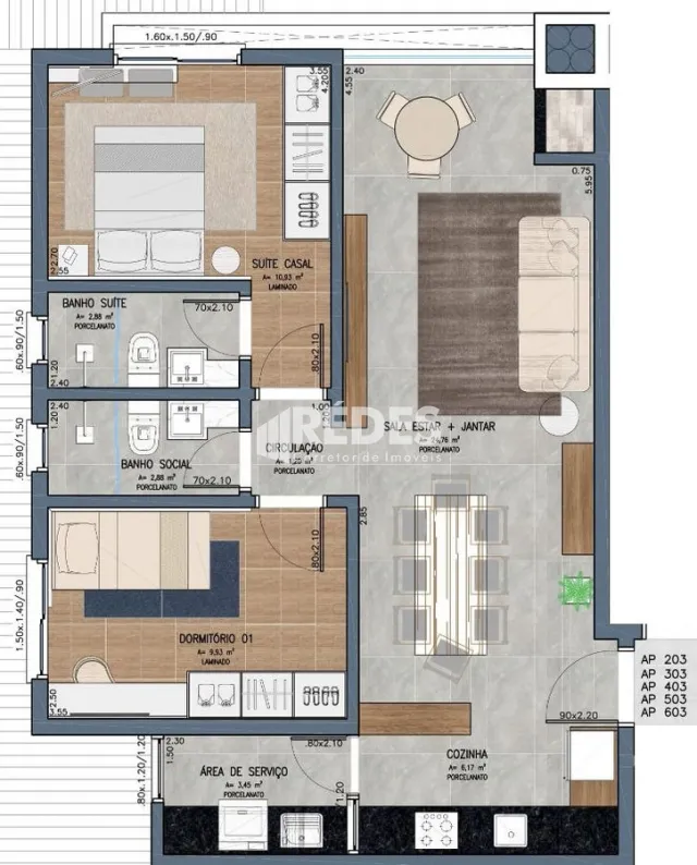Apartamento com 2 dormitórios, foto 2