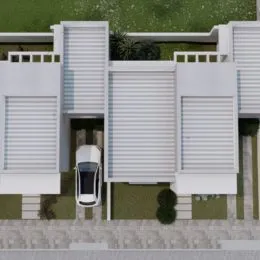 Fachada moderna de um imóvel residencial em Lajeado, Brasil.