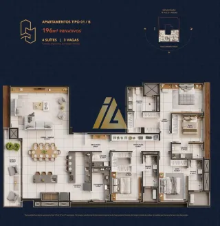 Apartamento com 4 dormitórios, foto 6