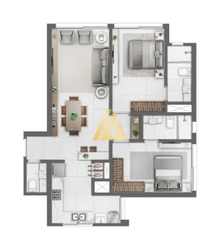 Apartamento com 2 dormitórios, foto 9