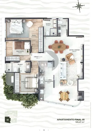 Apartamento com 3 dormitórios, foto 5