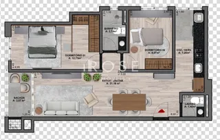 Apartamento com 2 dormitórios, foto 8