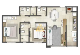 Apartamento com 2 dormitórios, foto 8