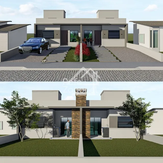 Casa geminada com 2 dormitórios