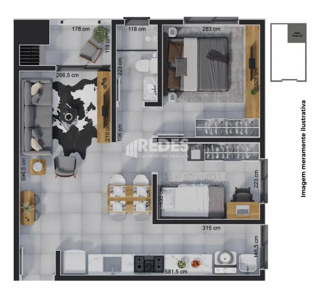 Apartamento com 2 dormitórios, foto 2