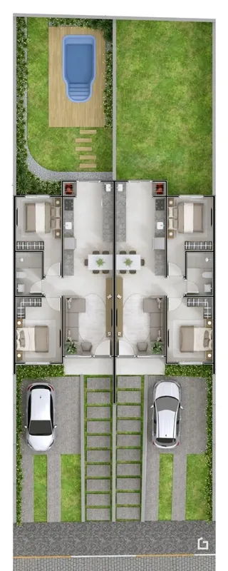Casa geminada com 2 dormitórios, foto 3