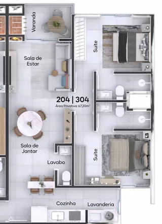 Apartamento com 2 dormitórios, foto 7