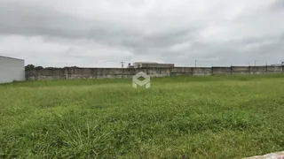 Vista de um campo de grama com uma parede de fundo.
