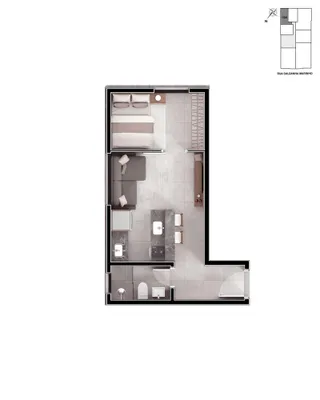 Apartamento com 1 dormitório, foto 12