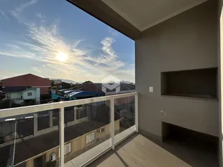 Vista da varanda da propriedade em Lajeado.