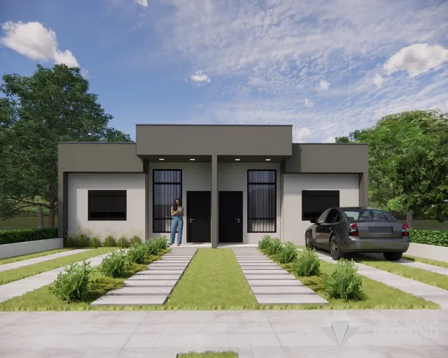 Casa geminada com 2 dormitórios