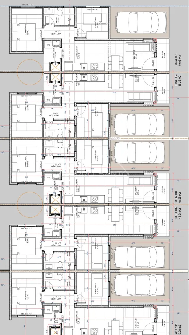 Casa geminada com 2 dormitórios