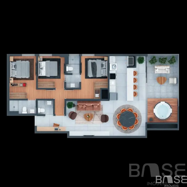 Apartamento com 3 dormitórios, foto 2