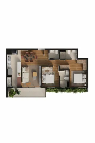 Apartamento com 2 dormitórios, foto 6