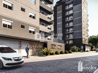 Fachada de um prédio residencial em Lajeado, Brasil.