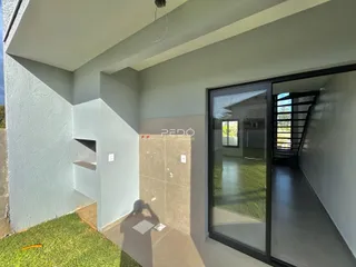 Hall de entrada de uma propriedade em Lajeado, Brasil.
