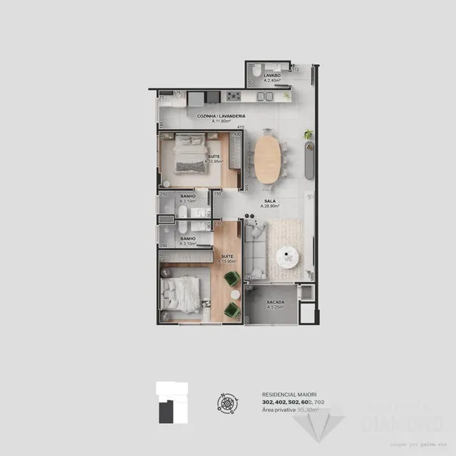 Apartamento com 2 dormitórios, foto 5