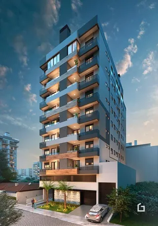 Fachada de um prédio residencial em Lajeado, Brasil.