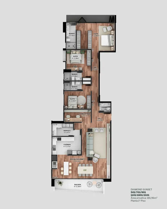 Apartamento com 3 dormitórios, foto 5