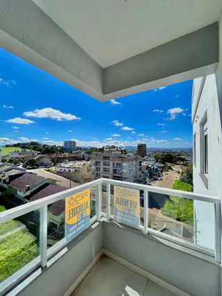 Vista panorâmica da cidade de Lajeado a partir de um terraço.