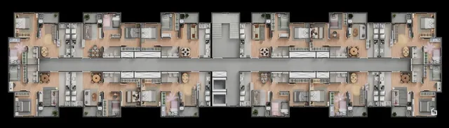 Planta baixa de um imóvel residencial em Lajeado, Brasil.