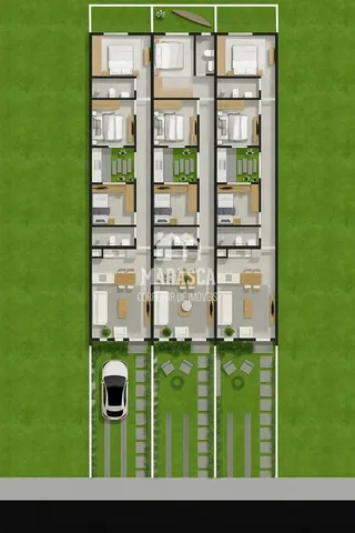 Planta baixa de um imóvel residencial em Lajeado, Brasil.