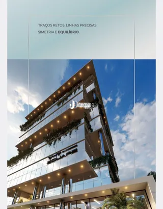 Fachada moderna de um edifício residencial em Lajeado.