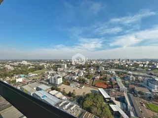 Vista aérea de uma área urbana em Lajeado, Brasil.