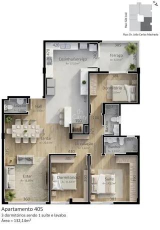 Apartamento com 3 dormitórios, foto 4
