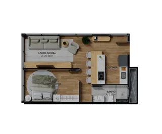 Apartamento com 1 dormitório, foto 19